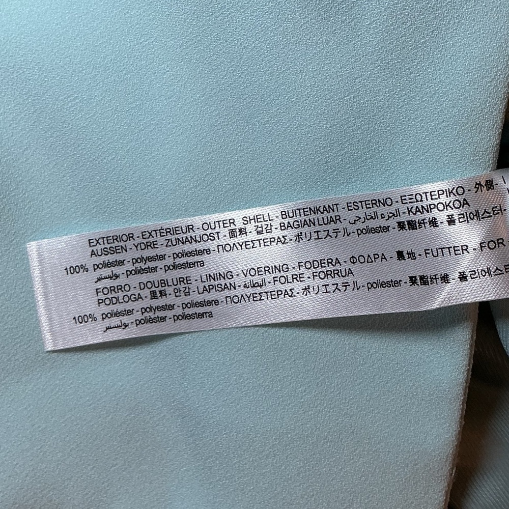 Zara Women's Double-Breasted Light Blue Coat - Picture 8 of 8